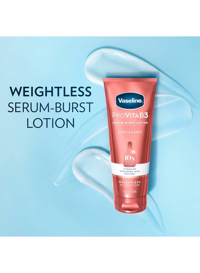 فازلين لوشن فازلين برو فيتا بي 3 سيروم بيرست، مرطب ومنعم للبشرة، خفيف الوزن، قوة مضادة للأكسدة 10 أضعاف قوة فيتامين سي مع فيتامين بي 3 وحمض الهيالورونيك والببتيدات، 7.5 أونصة سائلة - Image 2