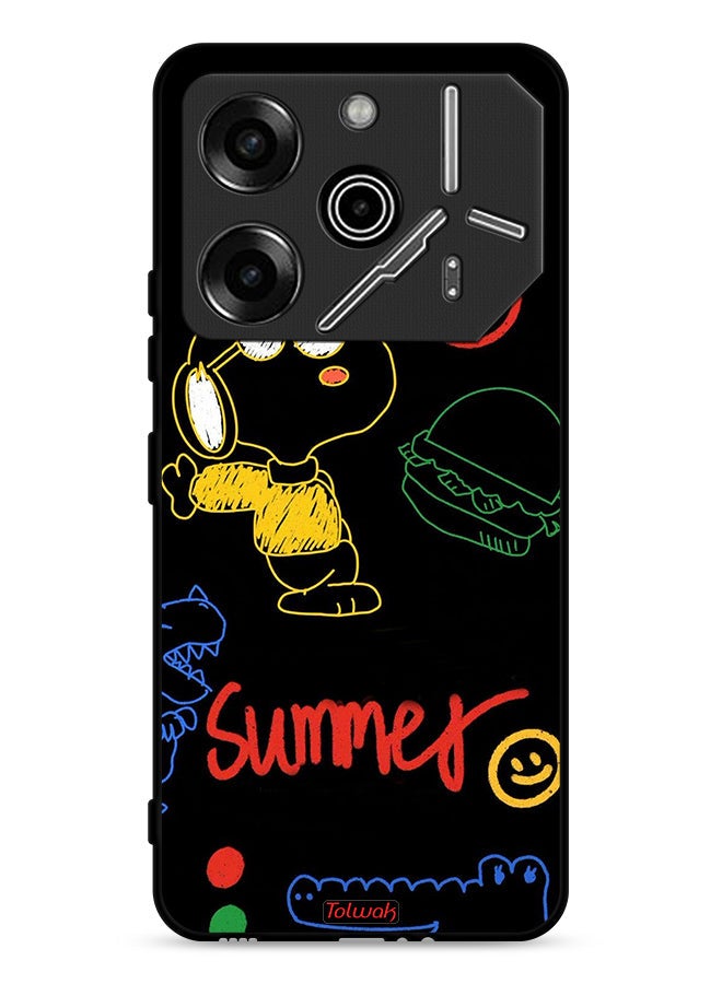 Tolwak Tecno Pova 6 Pro 5G Protective Case Cover Summer Sticker - Image 1