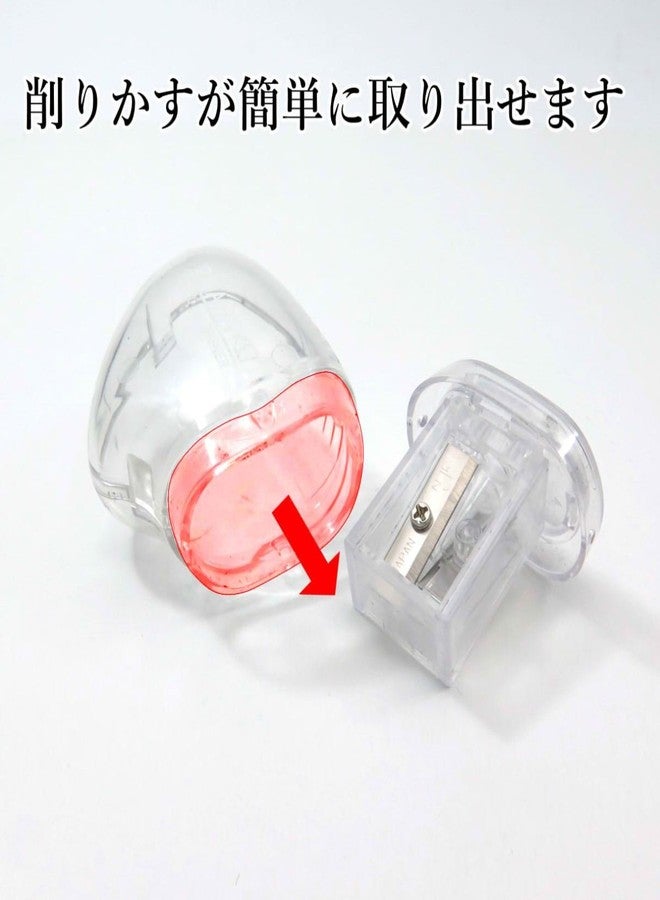 Kutsuwa RS030CL HiLINE Pencil Sharpener, 2 Blades, Clear - Image 4