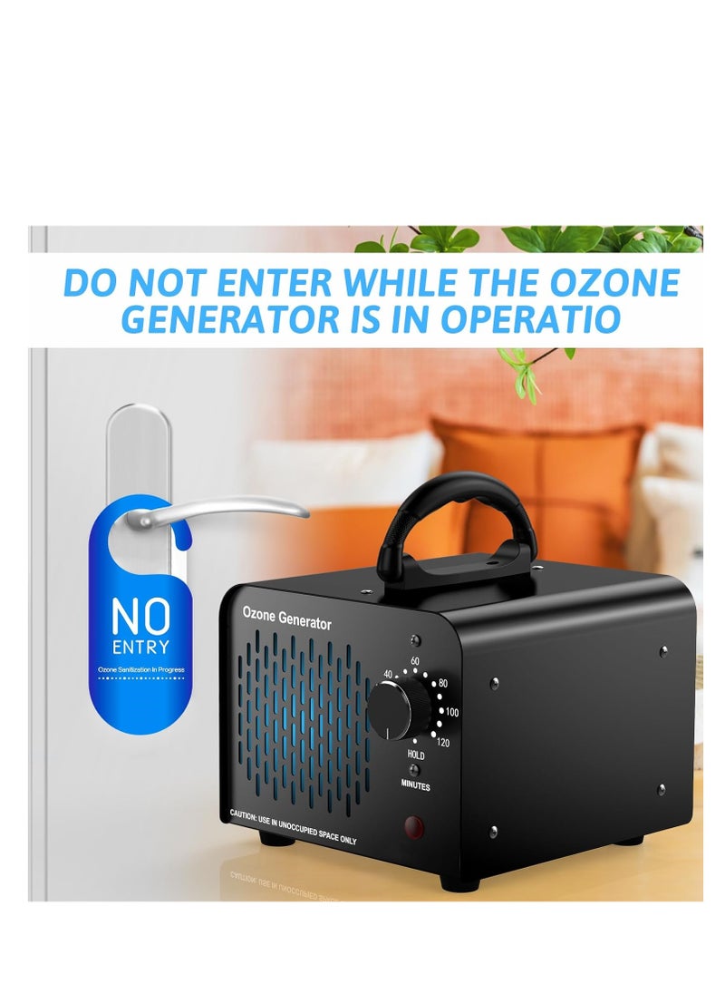 SYOSI Commercial Ozone Machine, Ozone Generator 15,000mg/h, High Capacity Ozone Machine Odor Removal, Home Ozone Generator for Car, Pet, Home, etc, Black, 1 Pcs  - Image 3