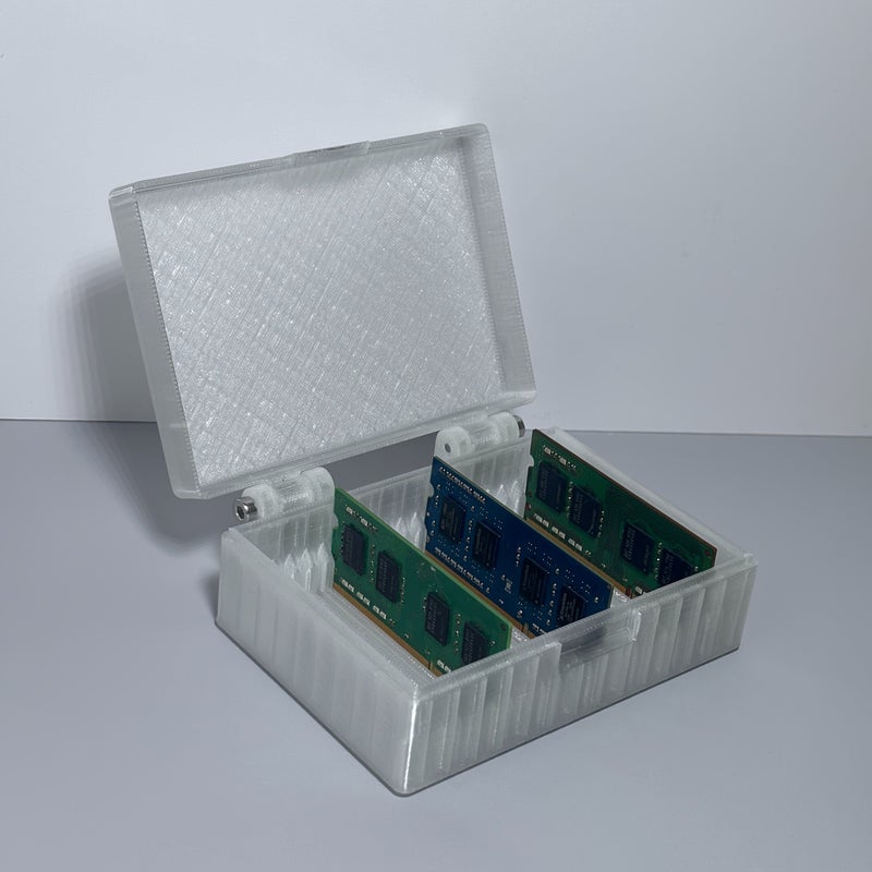 20 قطعة علبة صلبة مضادة للكهرباء الساكنة لذاكرة DDR5 DDR4 DDR3 DDR2 منظم تخزين - Image 5