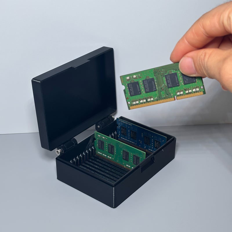 20 قطعة علبة صلبة مضادة للكهرباء الساكنة لذاكرة DDR5 DDR4 DDR3 DDR2 منظم تخزين - Image 1