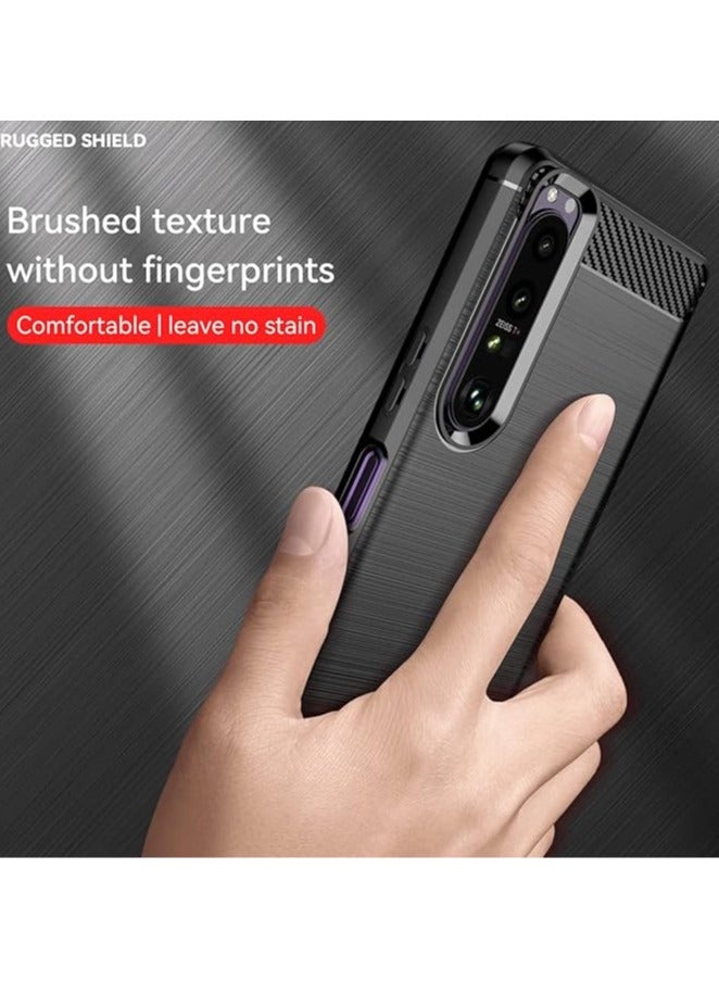 general Sony Xperia 1 III / Xperia 1III 5G XQ-BC72 Phone Case Scratch Resistant TPU Soft Back Shockproof Carbon Fiber Case for Sony Xperia 1 III - Image 2