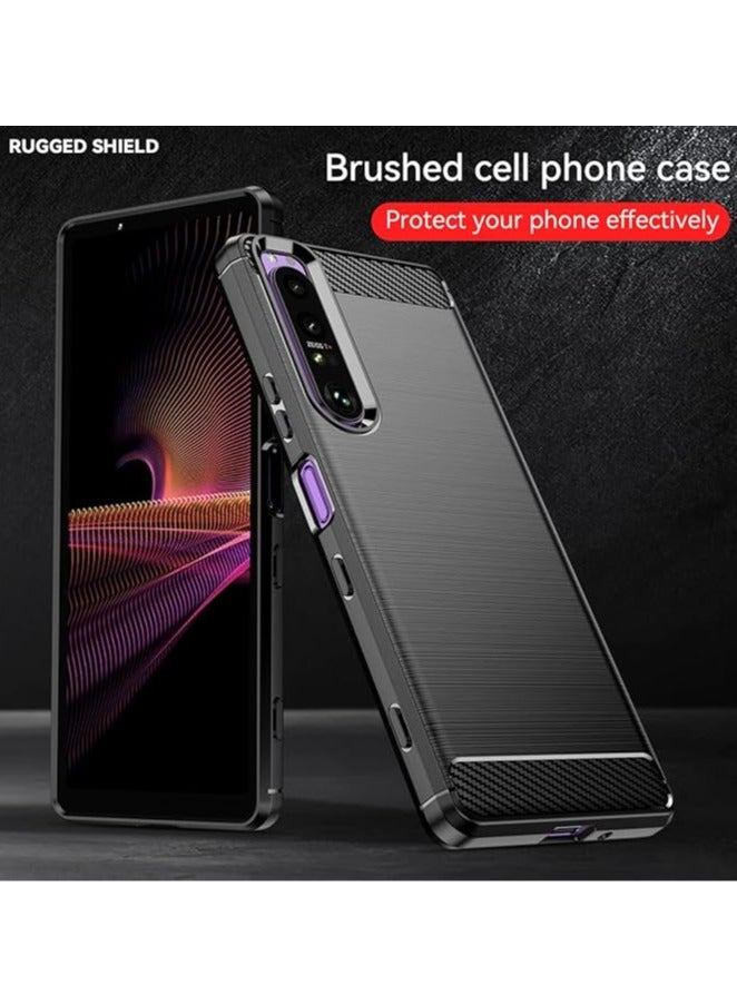 general Sony Xperia 1 III / Xperia 1III 5G XQ-BC72 Phone Case Scratch Resistant TPU Soft Back Shockproof Carbon Fiber Case for Sony Xperia 1 III - Image 4