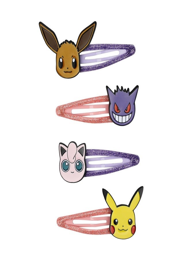 Bioworld Pokémon Characters 4-Piece Hair Clip Set - Image 1