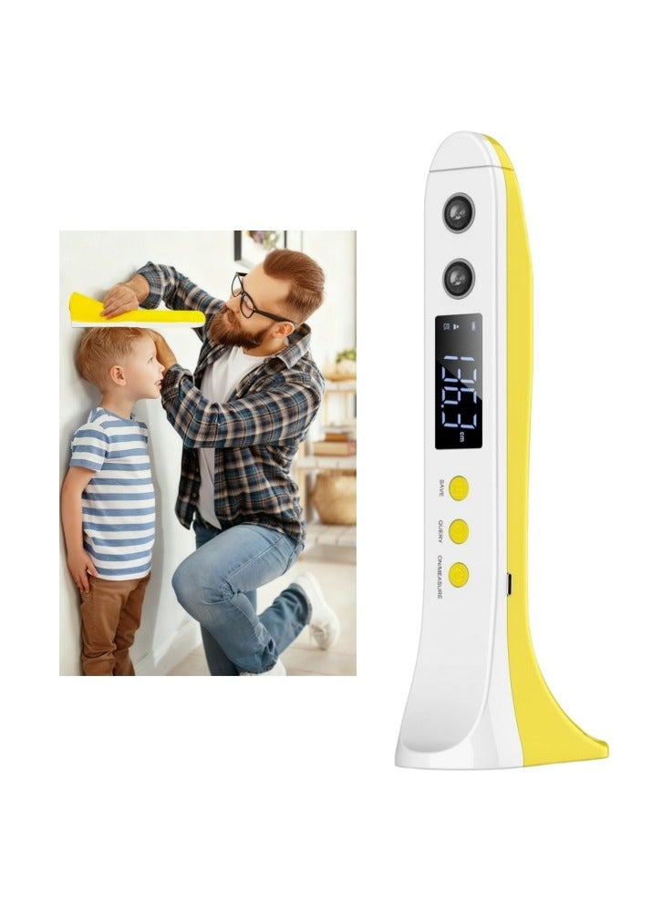 مقياس طول محمول بالموجات فوق الصوتية، أداة قياس الطول للبالغين والأطفال، أداة قياس الطول المحمولة مع شاشة عرض درجة الحرارة - Image 1