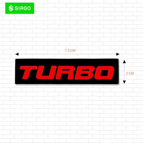 SIAGO SIA277 Premium Turbo Metal Car Sticker - Durable & Stylish Auto Emblem for Vehicles - Customizable Designs - Easy Installation - Weather-Resistant & Long-Lasting - Image 2