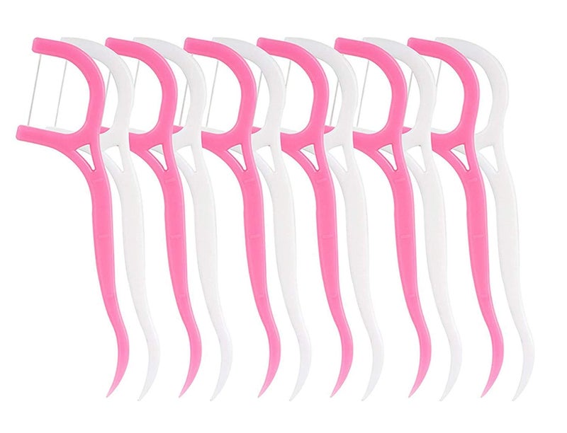 DWEASY Dental Floss Picks for Tooth Cleaning Fresh Dental Floss Toothpick Cleaners, Oral Care Teeth Flossing Thread Toothpicks Stick Set for Fresh and Healthy Gums (100pcs) (Pack of 1) - Image 2