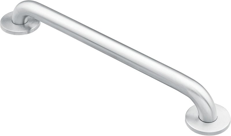 MOEN R8930 Home Care Safety 30-Inch Stainless Steel Bathroom Grab Bar with Textured Grip, Stainless - Image 1