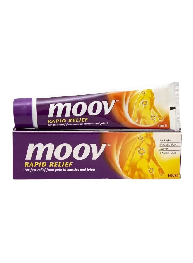 Moov Rapid Relief from Pain Backaches Sprains Fast Relief Cream- 100gms