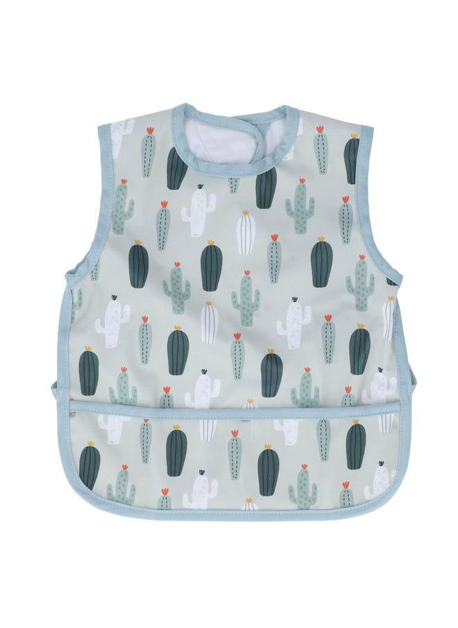 Thoraya Baby Bibs Waterproof Pocket Design Hook and Loop Closures Machine Washable 35x30cm Polyester Baby Bibs SMT079 EF552 M  - Image 1