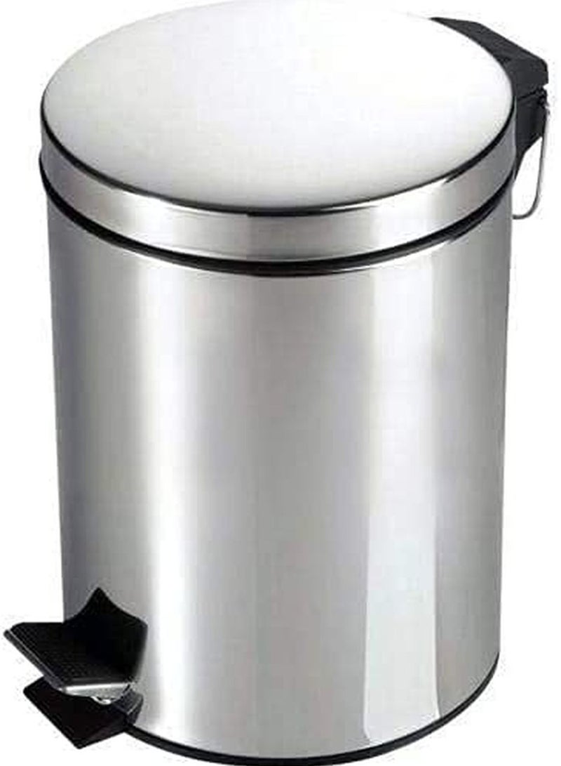 Stainless Steel Foot Open Trash Bin  - Image 1
