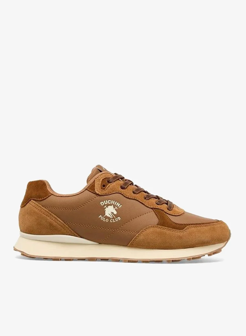 دوتشيني Men Logo Print Lace-Up Ankle Sneakers