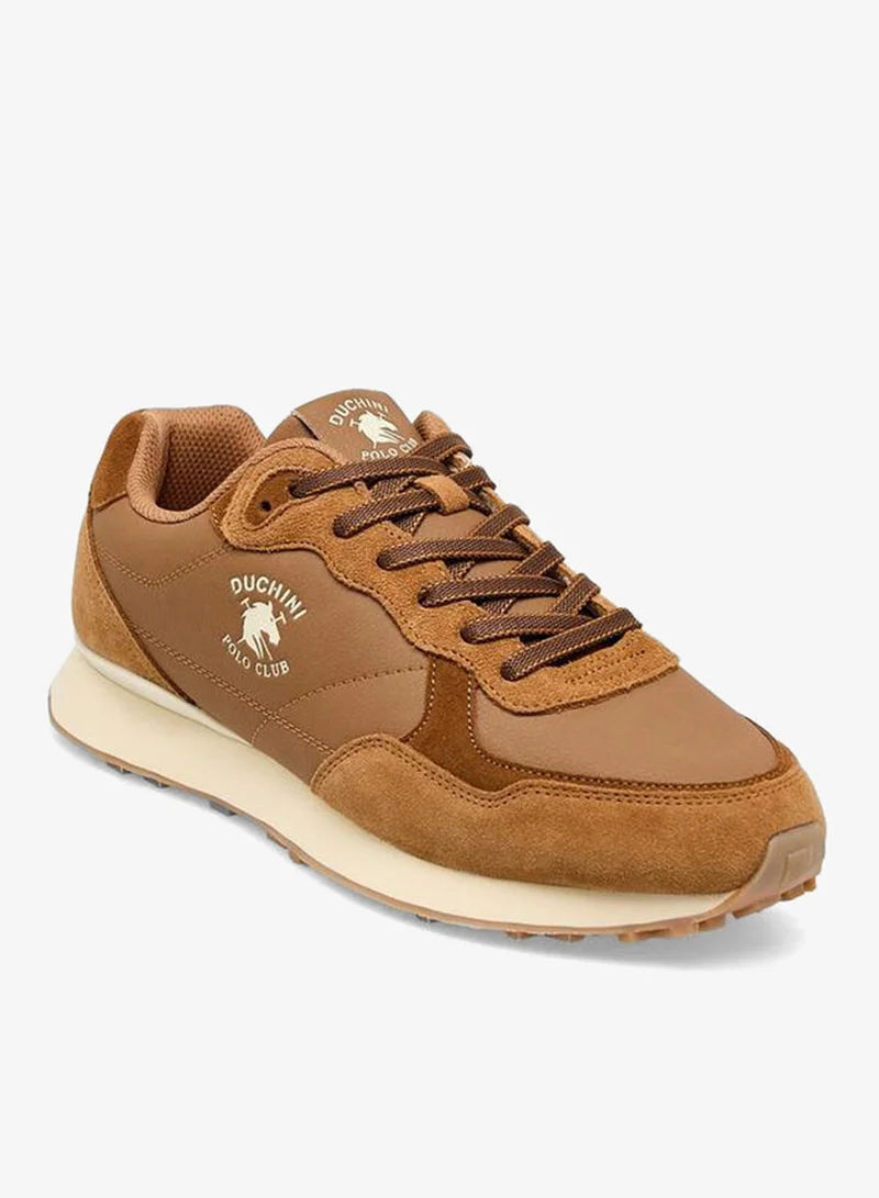 دوتشيني Men Logo Print Lace-Up Ankle Sneakers