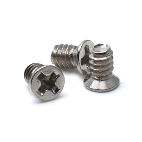 Xiaoyztan 100Pcs #6-32 Cross Drive Flat Head Machine Screw 3.5mm PC Computer Case Hard Drive Screws Full Thread Fastener - Image 2