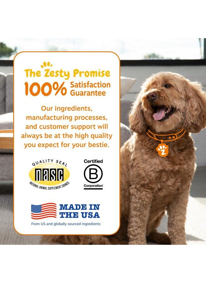 Zesty Paws Probiotics for Dogs - Digestive Enzymes for Gut Flora, Digestive Health, Diarrhea & Bowel Support - Clinically Studied DE111 - Dog Supplement Soft Chew for Pet Immune System - Pumpkin  - Image 5