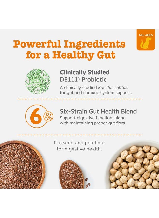 Zesty Paws Probiotics for Dogs - Digestive Enzymes for Gut Flora, Digestive Health, Diarrhea & Bowel Support - Clinically Studied DE111 - Dog Supplement Soft Chew for Pet Immune System - Pumpkin  - Image 3