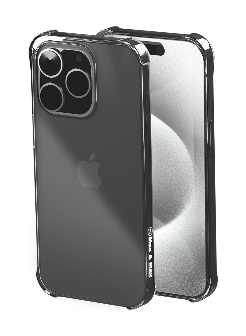 Max & Max iPhone 15 Pro Max Clear Case – Ultra Slim Crystal Transparent Cover, Anti-Yellowing & Anti-Scratch Protection - Image 1