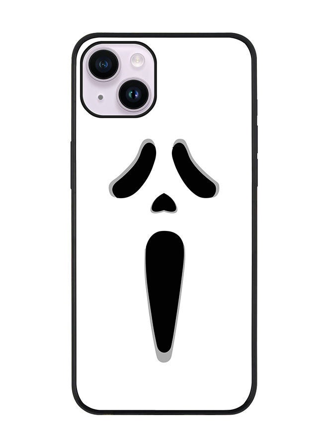 Stylizedd Rugged Black edge case for Apple iPhone 14 Slim fit Soft Case Flexible Rubber Edges Anti Drop TPU Gel Thin Cover - Scream - Image 1