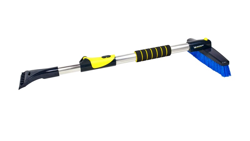 MICHELIN 2-in-1 ice Scraper with Snow Brush, Telescopic for The car, extendable, efficient and Durable ice Scraper with Handy 90° Rotating Snow Brush - Image 1
