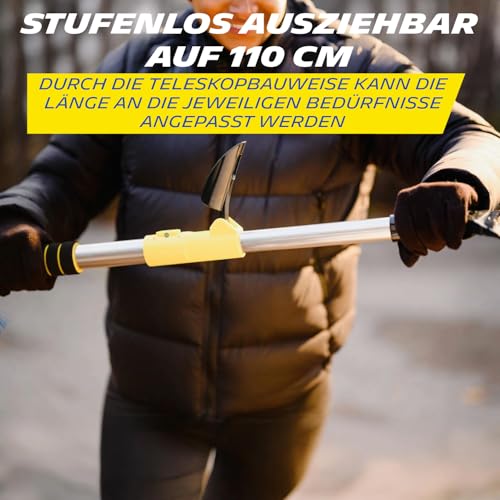 MICHELIN 2-in-1 ice Scraper with Snow Brush, Telescopic for The car, extendable, efficient and Durable ice Scraper with Handy 90° Rotating Snow Brush - Image 5