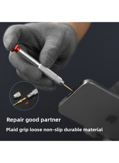 Generic Seiko M4 Suit Screwdriver Precision High Quality Screwdriver Bit Combination Mobile Phone Drone Glasses Disassembly Tool-Color:Seiko M4 Black Handle Plum Blossom 9-piece Set  - Image 4