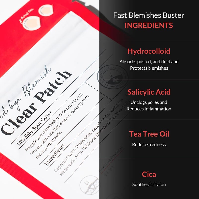 MIZON Good Bye Blemish Clear Patch Invisible Korean Acne Pimple Covering Zits Waterproof Non-drying Thin Cover Excellent Skin Adhesion Patch Spot Cover (44ea) - Image 5