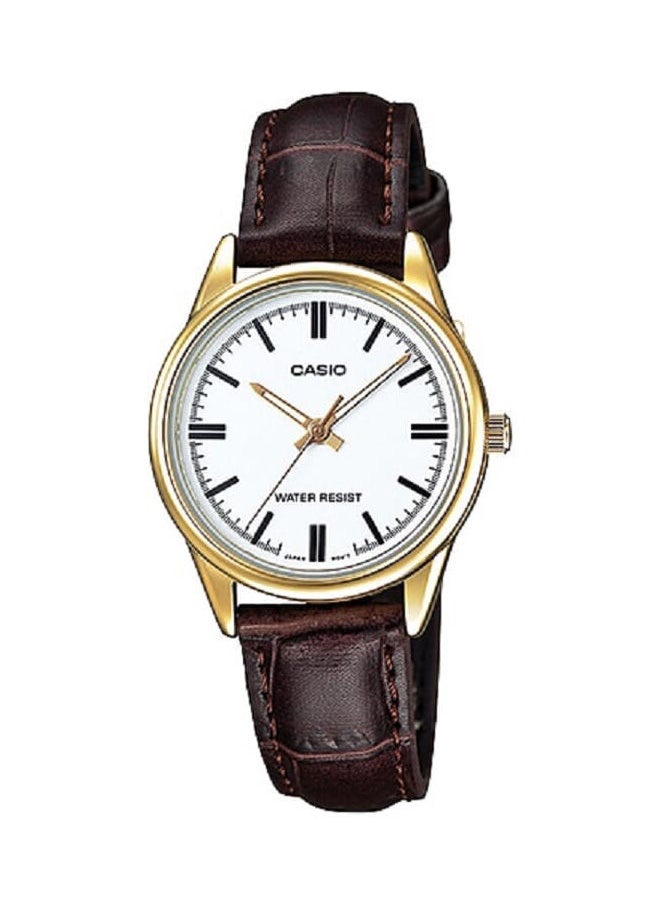 CASIO Leather Analog Wrist Watch LTP-V005GL-7AUDF  - Image 1