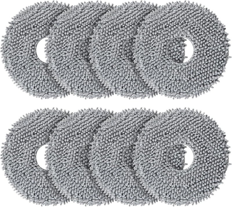 Alloytool Pack of 8 Wipes Replacement Parts for Roborock QV 35A/QV 35S/Saros 10R/Qrevo Pro/Q Revo/Qrevo Edge/Qrevo S/Qrevo Master/Qrevo Slim/Qrevo MaxV/Qrevo Curve Robot Vacuum Cleaner, Cleaning Pads Mop - Image 1