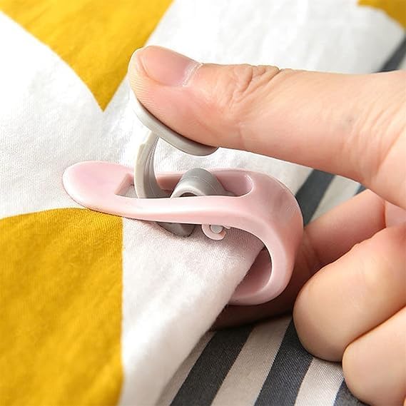 TWARAA Duvet Cover Clips - Bed Sheet Holder, High Elasticity Quilt Clamp, Non-Slip Duvet Clips for Bedding, Single Quilt Clip, No Needle, Secure Bedding in Place (10 PCS) - Image 3