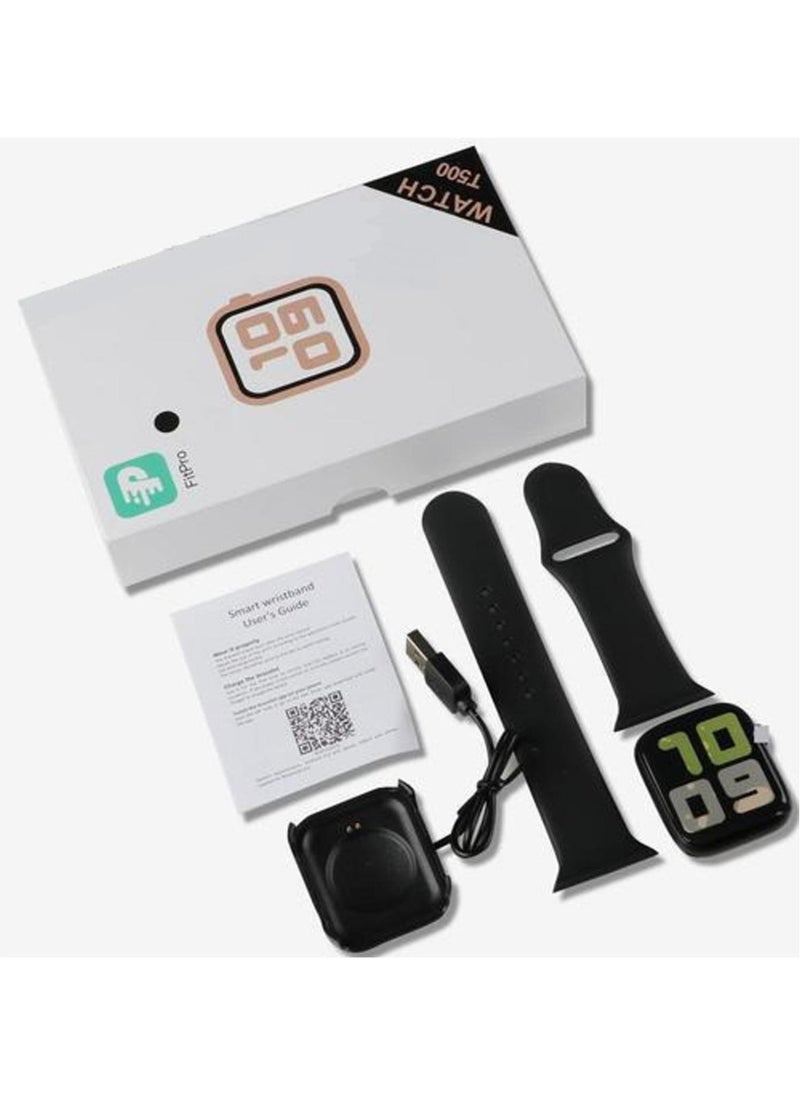 SmartWatch T500 New Latest Model High Quality (Fitpro App) 1.7inch Full HD Screen Bluetooth Calling, For Android And IOS