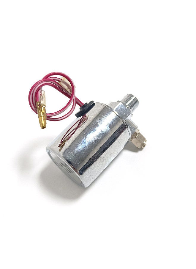 Generic - 12V/24V Universal Electric Air Valve (Solenoid) for 1/4'' OD Hose 200PSI Train/Air Horn Silver - Image 1