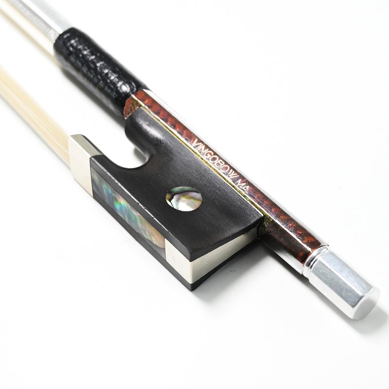 VINGOBOW Golden Diamond Carbon Fiber Violin Bow 4/4 Size VINGOBOW 140V Master Level Parisian Eyes Ebony Frog Well Balanced Sweet Sound Quality Premium Natural Horse Hair Full 4 4 for Professional Player - Image 1