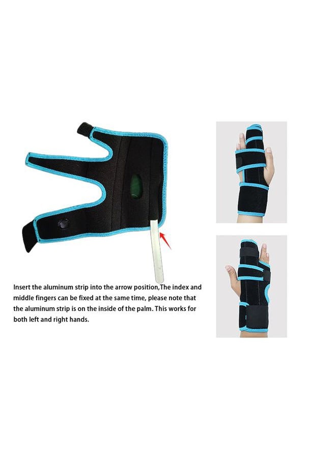 NICEYST Finger Splint Adjustable Two Finger Stabilizer Straightener Immobilizer Hand Support Brace for Arthritis Fracture Broken Dislocated Trigger Finger fits Left or Right Hand  - Image 2