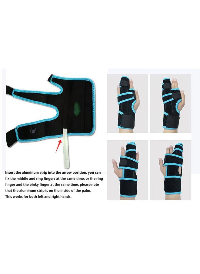 NICEYST Finger Splint Adjustable Two Finger Stabilizer Straightener Immobilizer Hand Support Brace for Arthritis Fracture Broken Dislocated Trigger Finger fits Left or Right Hand  - Image 3
