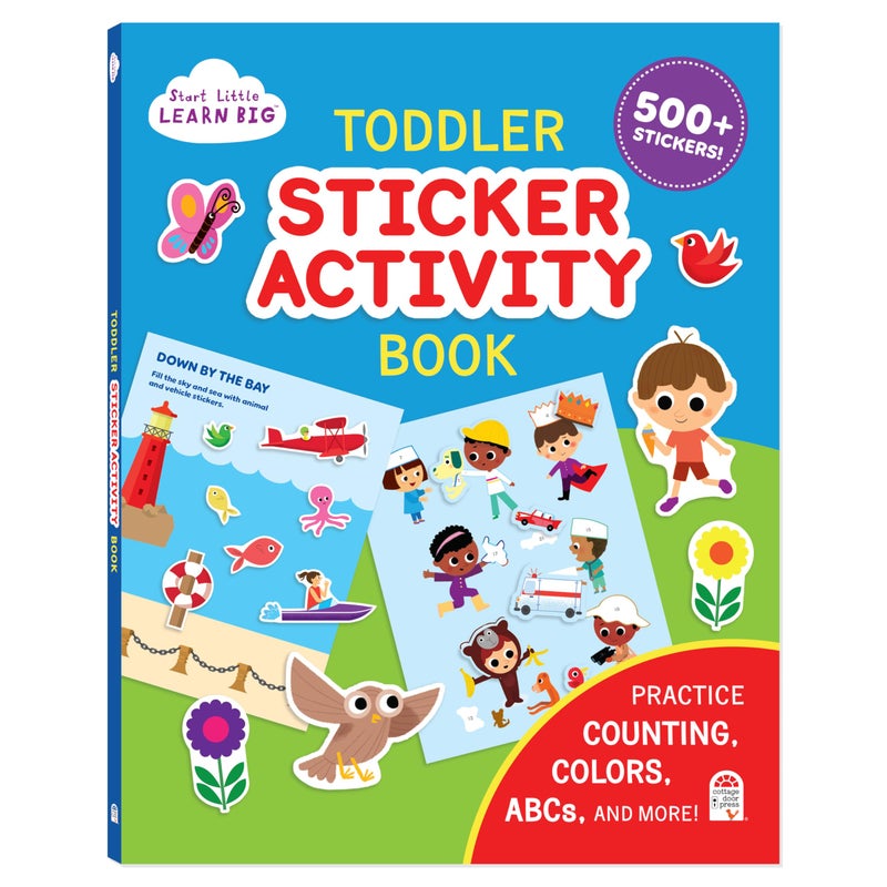 Cottage Door Press Toddler Sticker Activity Book Includes 500 Stickers Learn ABCs Counting Colors and More for Kids Ages 2 5 Start Little Learn Big Series - Image 2