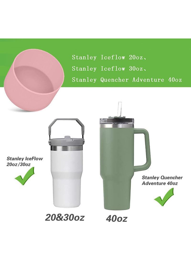 4 PCS of Stanley 40 oz, 30 oz, 20 oz Silicone Boots, Stanley Cup Silicone Accessories, Water Bottle Lower Bumper Protection Cover - Image 2