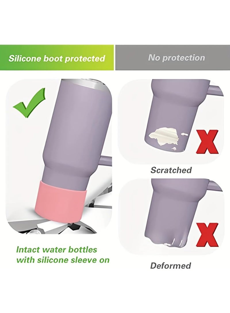 4 PCS of Stanley 40 oz, 30 oz, 20 oz Silicone Boots, Stanley Cup Silicone Accessories, Water Bottle Lower Bumper Protection Cover - Image 4