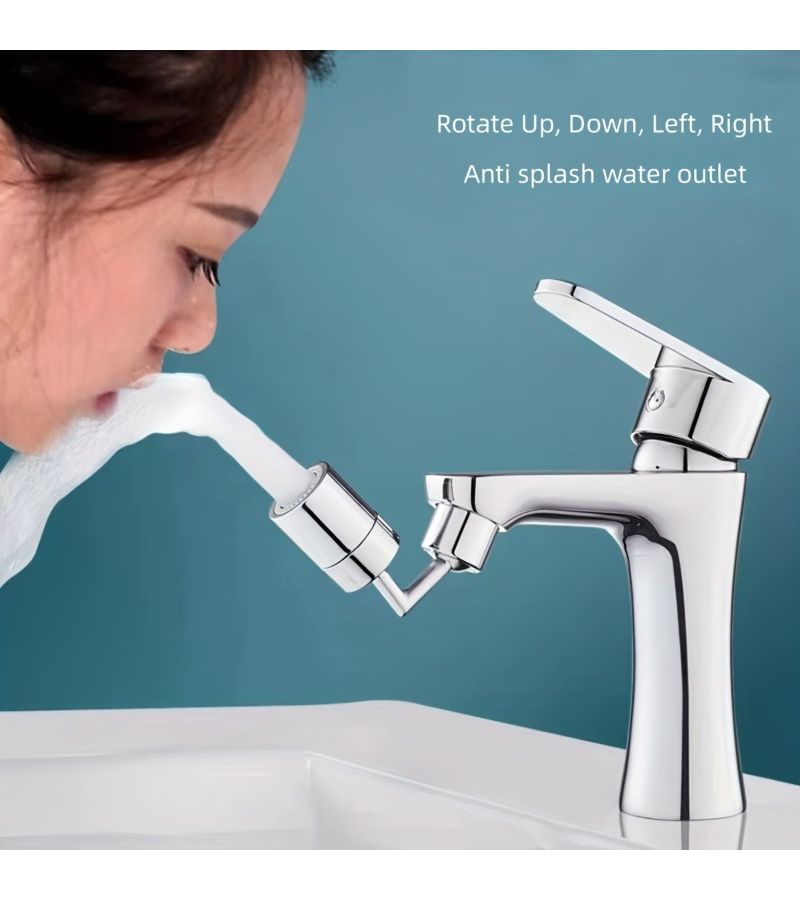 2 In 1 Pull Down Kitchen Faucet 2nd Gear Adjustment 720 Swivel Spray Head - Image 1