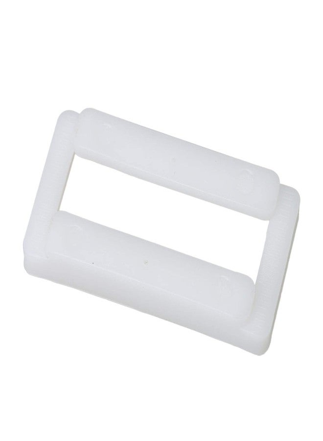 RDEXP 2 Pairs White Plastic Toilet Seat Cover Hinge Blind Hole Rectangular Bolts with Nuts Washers - Image 3