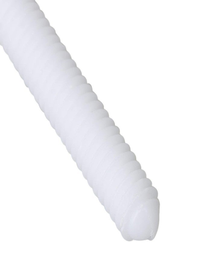 RDEXP 2 Pairs White Plastic Toilet Seat Cover Hinge Blind Hole Rectangular Bolts with Nuts Washers - Image 5