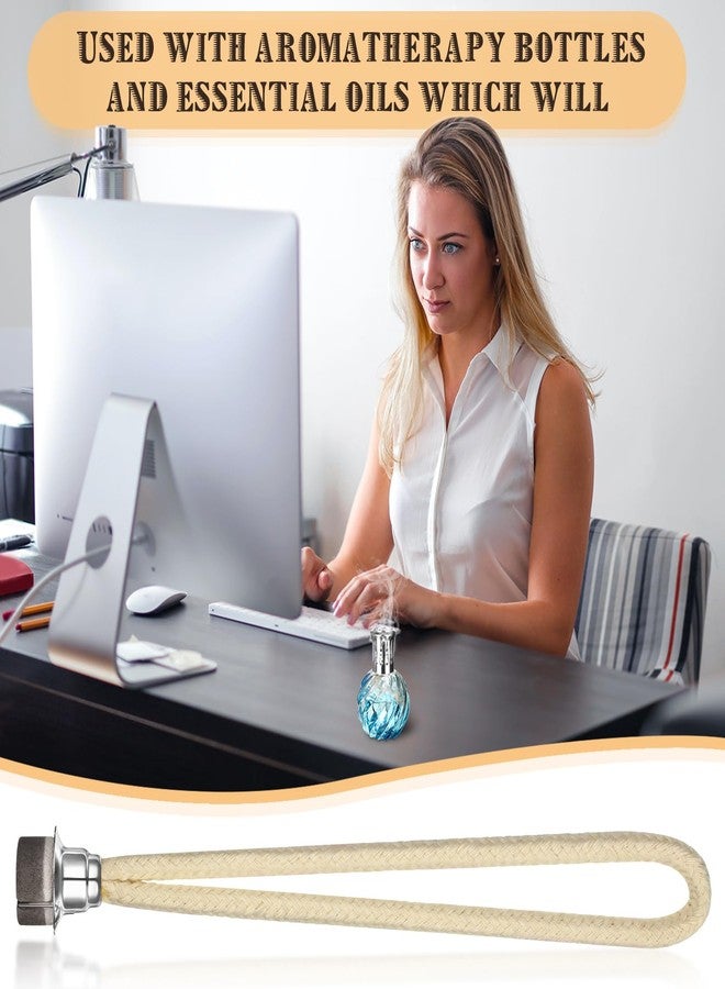 Maitys 6 Pieces Catalytic Wick Replacement Oil Lamp Wick Replacement Catalytic Air Control Burner Lamps for Burner Diffuser Aromatherapy(Silver) - Image 5