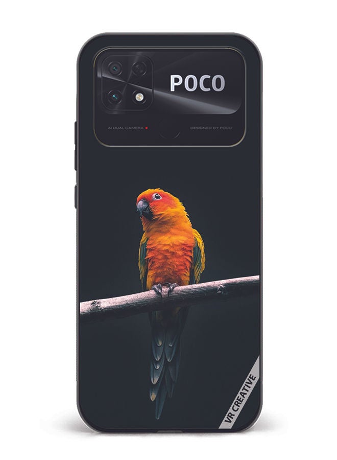 VR CREATIVE Protective Case Cover For Xiaomi Poco C40 Bird Design Multicolour - Image 1