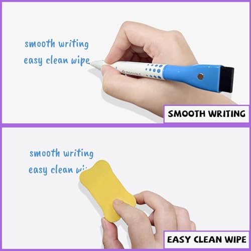 UJL Magnetic Whiteboard for Fridge White Board 12"X8" 4 Pack Magnetic Dry Erase Board with 6 Markers & 1 Eraser Home Kitchen Blank Notepad Small Whiteboard for Organizer and Planner - Image 5