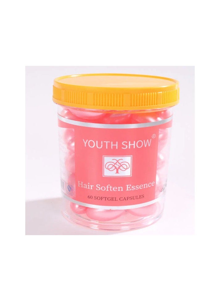 YOUTH SHOW Hair Soften Essence Softgel Capsules Pink 