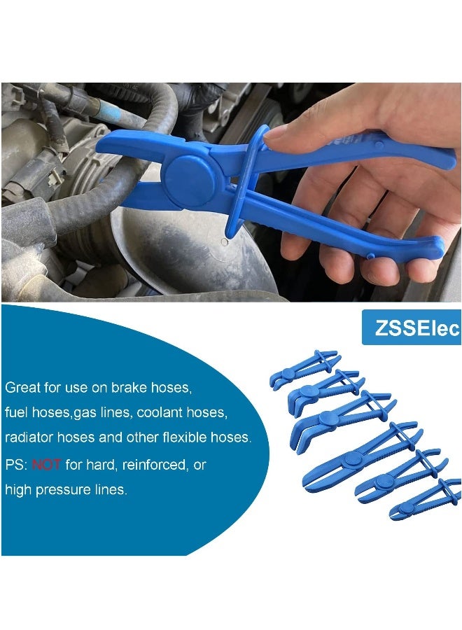 Generic Hose Pinch off Pliers Set, 3 Pack Plastic Hose Clamp Pliers Tool for Fuel Line, Automotive Coolant Hose Spring Clamps Tool, Radiator Hoses Coolant Hoses, Blue  - Image 5