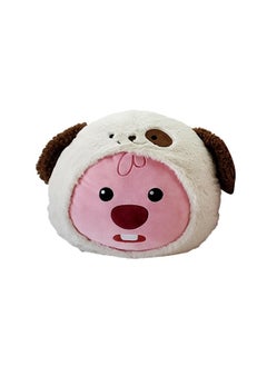 Zanmang Loopy Collection 16in. Costume-Changing Head-Shape Pillow (Puppy)
