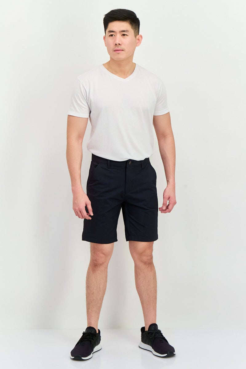 VINCE CAMUTO Men Solid Chino Shorts, Charcoal - Image 3