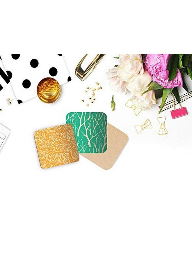 Paper Plane Design Colorful Modern Handmade Wooden Coaster Set for Home Kitchen, Office Desk (Set of 6, 4 x 4 Inch) - Image 3