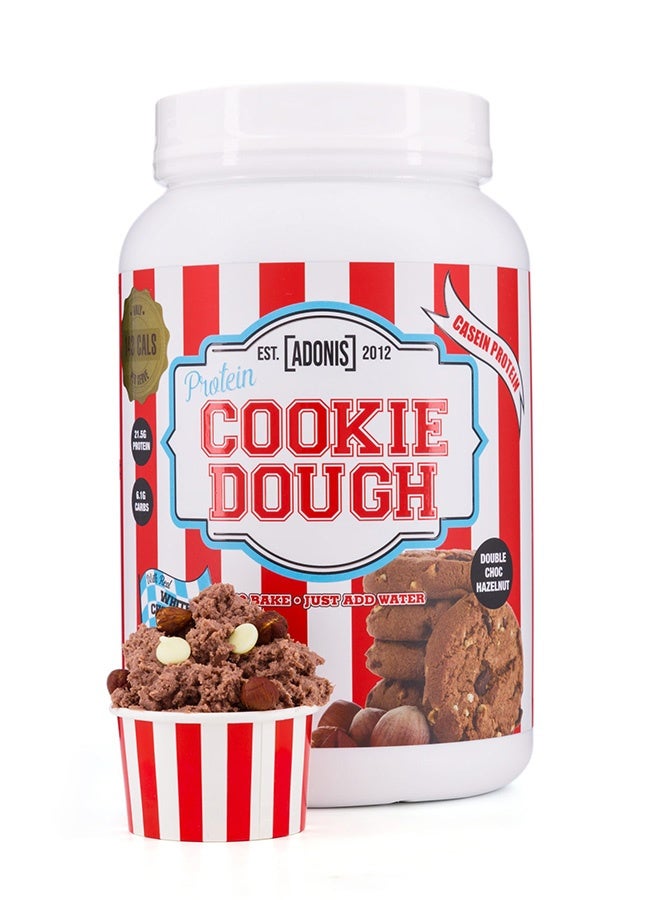 Adonis Protein Cookie Dough, Casein Protein, Double Chocolate Hazelnut Flavour 1kg